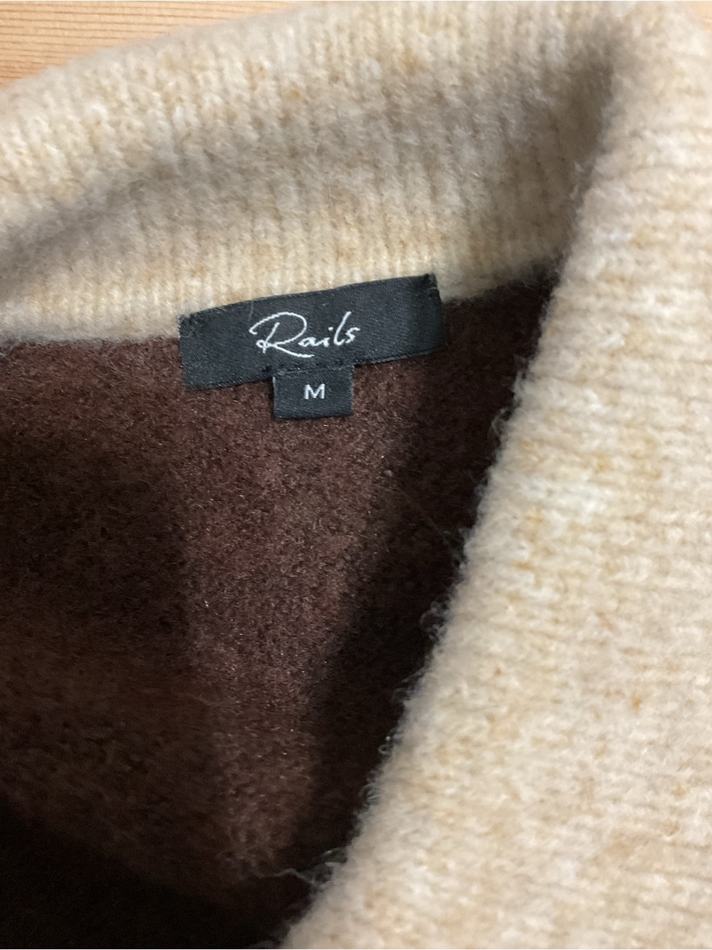 Rails Brunna Contrast Knit Cardigan Size M - Picture 4 of 5